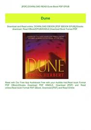 Download dune epub or pdf from below and start reading it today. Pdf Download Read Dune Book Pdf Epub