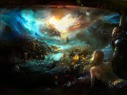 Fantasy Dream Sci Fi Landscapes Alpha Coders Wallpaper Abyss Sci Fi Landscape 393156 Landscape Wallpaper Fantasy Art Fantasy Artwork