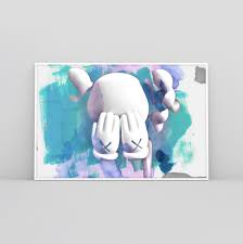 Digital Download Of Kaw Kaws Art Print Kaws Watercolor Kaws Poster Kaws Print Wall Art Kaws Decor Brian Donnelly K Artwork Prints Colorful Drawings Art