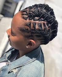Straight Back Cornrows On Locs So Chic Short Locs Hairstyles Locs Hairstyles Dreadlock Hairstyles Black
