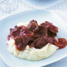 Leber Mit Pflaumen Zwiebeln Hahnchenleber Rezept Leber Rezept Lebensmittel Essen