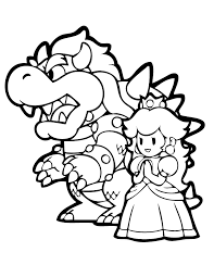 Several generations of computer players grew up with a mustachioed plumber in a cap named mario. Dry Bowser Coloring Pages Coloring Home
