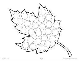 When a child colors, it improves fine motor skills, increases concentration, and sparks creativity. Fall Do A Dot Printables Do A Dot Fall Preschool Art Worksheets
