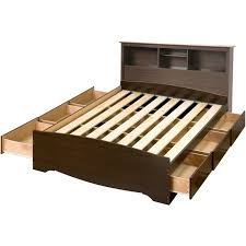 Make your bed the most versatile piece in your bedroom with the queen mate's platform storage bed with 6 drawers. Prepac Manhattan Wooden Queen Bookcase Platform Storage Bed In Espresso Ebq 6200 3k Esh 6643 Kit