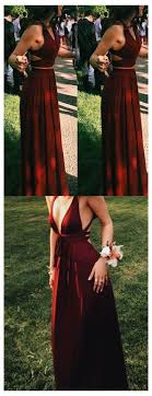 Burgundy Dress Macys V Neck Two Piece Burgundy Prom Dresses Burgundy Dresses Fall Long In 2020 Prom Outfits Halter Prom Dresses Prom Dresses Vintage