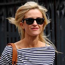 Coronation Street star Katherine Kelly looks sharp in stripes