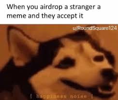 Designer jumi kim exchanged airdropped photos with strangers on the new york city subway in 2019. When You Airdrop A Stranger A Meme And They Accept It Uroundsquare124 I Happiness Noise L I Am Now Airdropping This To Everyone Meme On Me Me