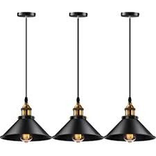 Amazon Com Claxy Ecopower Industrial Metal Barn Pendant Light 3 Pack Home Improvement In 2020 Retro Pendant Lights Industrial Pendant Lights Cage Pendant Light