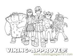 In this movie, hiccup, a young viking who aspires to hunt dragons becomes the unlikely friend of a young dragon. Viking Group Coloring Page For Kids Free How To Train Your Dragon Printable Coloring Pages Online For Kids Coloringpages101 Com Coloring Pages For Kids
