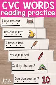 Read And Reveal These Simple Sentences For Kindergarten Practice Reading And Then Wri Cvc Words Kindergarten Reading Cvc Words Kindergarten Reading Activities