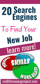 20 Job Search Engines To Find Your Next Job Finding A New Job Job Search New Job