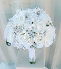 Only professionals are able to choose a. White Rose Wedding Bouquet Silk Bridal Flowers Rhinestone Broach Bouquet White Rose Wedding Bouquet White Rose Bridal Bouquet Bridal Bouquet