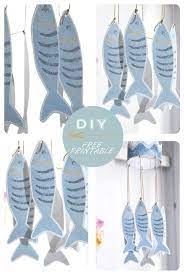 diy free printable fish mobile fische basteln fisch vorlage basteln und selbermachen