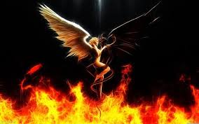 Both the concepts of angels and demons were borrowed by judaism and christianity from other mythologies, and then turned into an angels good, demons bad story. Half Angel Half Devil Quotes Quotesgram