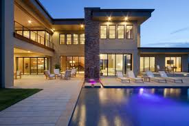 Interior design by interiors by km. Distinctive Exterior Architecture Platinum Design Features San Antonio Custom Homes Modern Flat Roof Luxury Modern Homes House Design