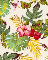 Tropical floral hawaii pattern endless. Hawaiian Print Prints Printing On Fabric Tropical Pattern