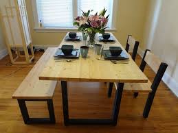 The base of this dining set is beautifully constructed with even metal curved legs that are adjoined on a metal stainless steel base. Steel And 2x4 Full Dining Table Set 9 Steps With Pictures Instructables