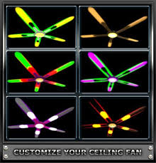 Neon Fan Trippy Ceiling Fan Ceiling Lights Neon Lighting