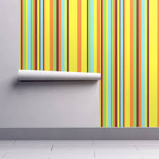 Mid Century Modern Stripe Tell3people Spoonflower Perfect Wallpaper Wallpaper Mid Century Modern