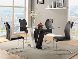 Table design bois et métal, origine: Ensemble Table Chaises Vente Unique