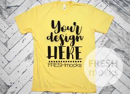 Next Level 6210 Mens Unisex Tshirt T Shirt Tee Mockup Banana Etsy Unisex Tshirt Yellow Tees Tee Shirts