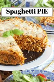 Easy Spaghetti Pie Recipe In 2021 Spaghetti Pie Recipes Spaghetti Pie Recipes
