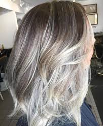 60 shades of grey silver and white highlights for eternal youth blending gray hair brown layered hair grey hair color