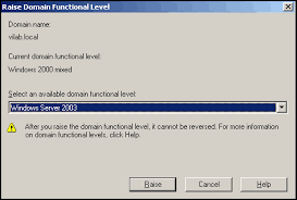 How To Raise The Forest And Domain Functional Level For Windows Server 2003 Virtually Impossible
