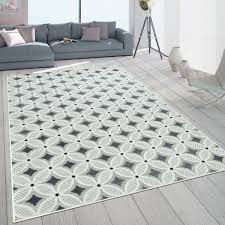 Outdoor indoor teppich wohnzimmer mandala muster matte garten balkon grau rund. In Und Outdoorteppich Retro Muster Teppichcenter24