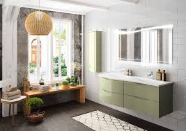 Meuble De Salle De Bain Vert Olive Brillant Meuble De Salle De Bain Meuble Salle De Bain Salle De Bain