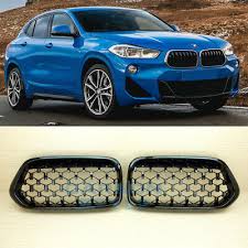 Even so, it's hard to imagine a new arrival that needs less explaining than the x2. For Bmw X2 F39 Diamond Style 2018 2020 Shiny Black Front Grille Left Right Ebay