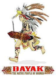 Dayak The Native People Of Borneo Borneo Tattoo Borneo Warriors Illustration