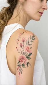 Honeysuckle and Rose Combination: A Timeless Tattoo Design