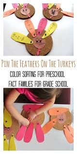 Thanksgiving activities for kids that incorporate age appropriate math concepts bring a grateful attitude to mundane work. Thanksgiving Math For Kids Fact Families And More No Time For Flash Cards