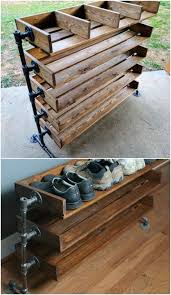20 Outrageously Simple Diy Shoe Racks And Organizers You Ll Want To Make Today Homemade Shoe Rack Wood Shoe Rack Diy Shoe Rack