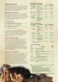 Herbalism Kit Dungeons And Dragons Homebrew Dnd 5e Homebrew D D Dungeons And Dragons