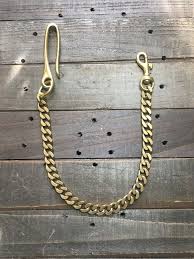 Solid Brass Belt Hook And Chain Etsy Chain Wallet Men Wallet Chains Wallet Chain