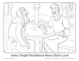 View, download and print jesus and nicodemus bible activity sheets set pdf template or form online. Jesus And Nicodemus Coloring Page On Sunday School Zone