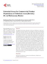 720 x 400 ↔ resolution: Pdf Potential Areas For Commercial Timber Plantations Of Tabebuia Rosea Bertol Dc In Michoacan Mexico