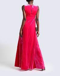 Abito in crema e taffeta blu anni '50. Vestito Lungo Valentino Donna Acquista Online Su Yoox 15029862lv