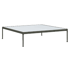 Top in clear tempered glass. Knoll 1966 Collection 60 Inch Square Coffee Table Ylighting Com