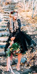 24 Black Wedding Dresses With Edgy Elegance Wedding Forward Black Wedding Dresses Sheer Wedding Dress Short Lace Dress