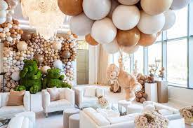 Then i hung the balloons around the party like cute little floating teddy bears. Teddy Bear Baby Shower Mindy Weiss