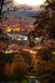 A View From Petrin Park In Prague Czech Republic Praag Tsjechie Praag Landschap