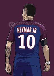 Pin by football wallpaper 2020 on neymar in 2020 neymar. Neymar Psg Paris Saint Germain Poster Art Kieran Carroll Design
