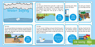 If you are in trouble in the water, float to live. Ks1 Water Safety Discussion Cards Teacher Made
