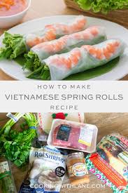 Quick Easy Recipe For Vietnamese Spring Rolls Authentic Gỏi Cuốn Recipe Vietnamese Spring Rolls Spring Roll Recipe Spring Rolls