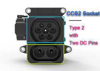 CCS2 EV DC Charging Socket Inlet | CCS Types 2 Connector