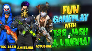 Official facebook page of desi gamers. Funniest Collab With Tsg Jash And Ajjubhai Free Fire Desi Gamers Youtube