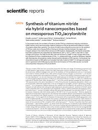 Check spelling or type a new query. Pdf Synthesis Of Titanium Nitride Via Hybrid Nanocomposites Based On Mesoporous Tio2 Acrylonitrile